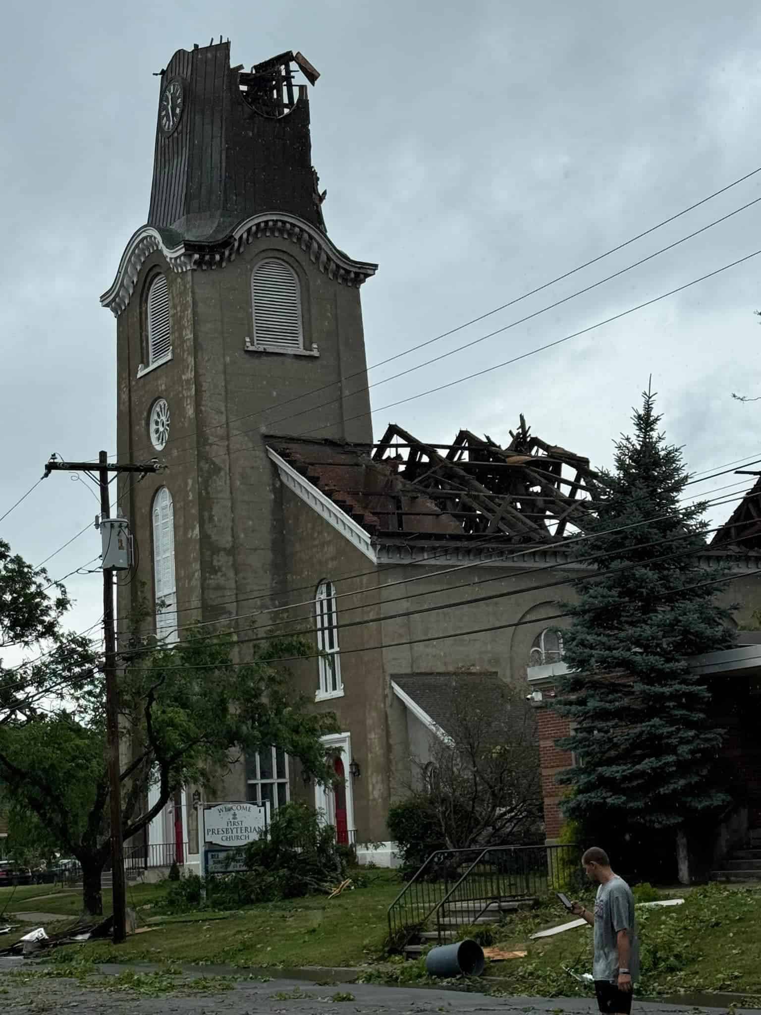 Tornado at the church by Kathleen Turner 07 17 2024